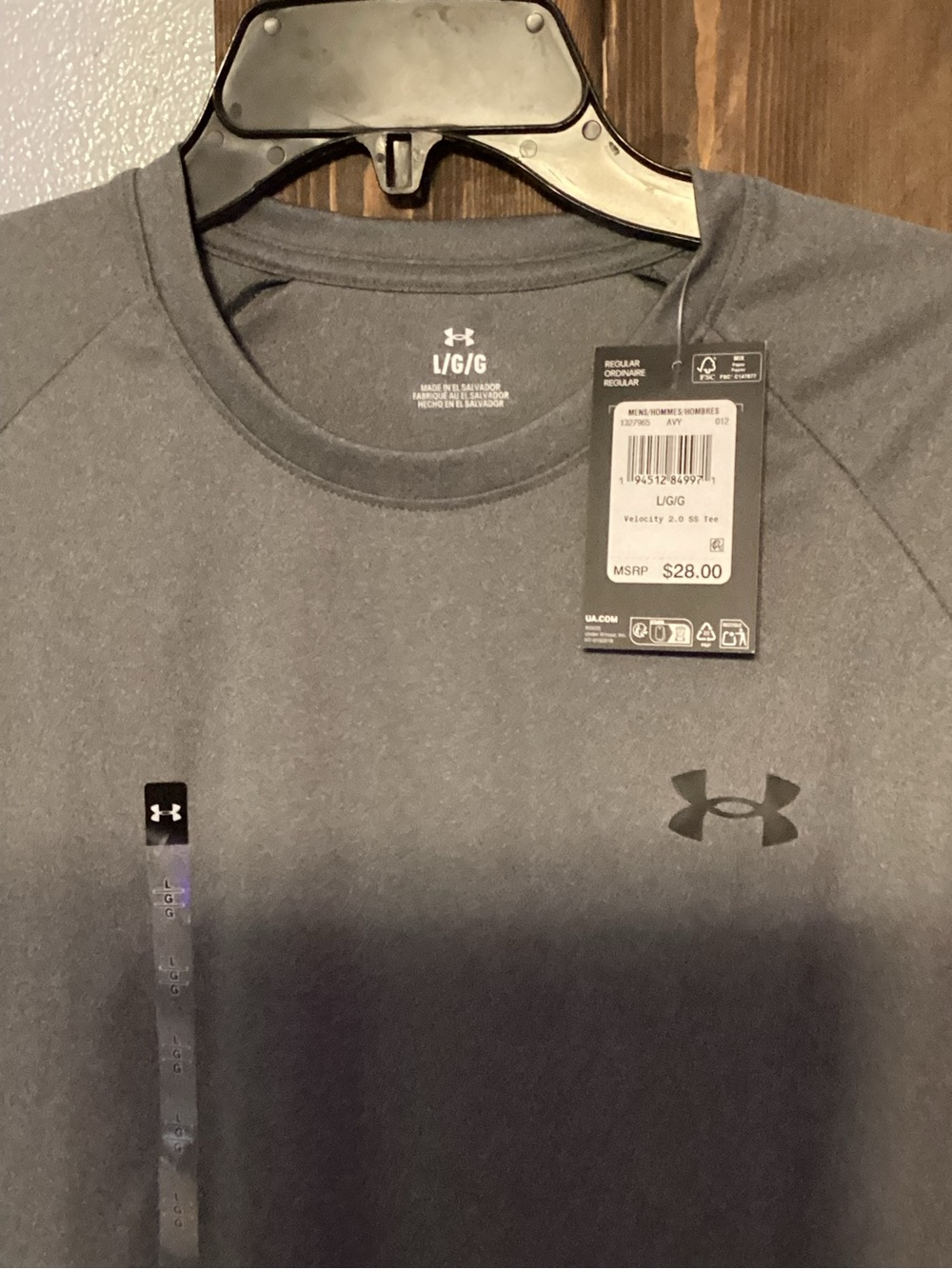 Under Armour Men's Charcoal Short Sleeve Tech Tee